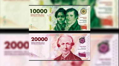 Ya circula el nuevo billete de $10.000: cómo detectar uno falso