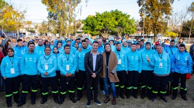 Julián Álvarez y Daniela Vilar presentaron el Programa Lanús Recicla