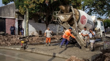 Avanza a buen ritmo la obra de pavimentación en el barrio La Unión de San Francisco Solano