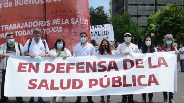 Profesionales de la salud bonaerenses paran por la reapertura de la paritaria