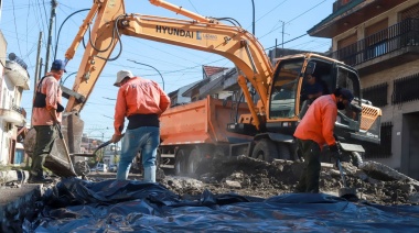 Comenzaron las obras complementarias en las calles interiores de Lanús Oeste