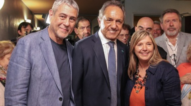 Ferraresi acompañó a Daniel Scioli en la presentación de su nuevo libro  