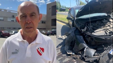 Ricardo Bochini chocó su auto contra un camión en Ciudad Evita