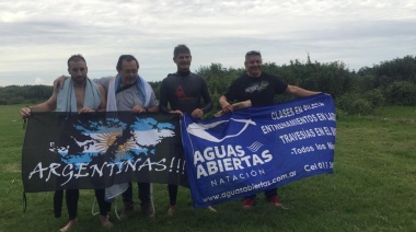 Vecino de Avellaneda cruzó a nado el Río de La Plata en homenaje a los Héroes de Malvinas