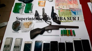 Detuvieron a un hombre por venta de drogas y tenencia de armas en Wilde