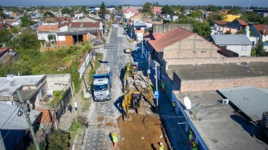 El Municipio de Quilmes comenzó la obra de repavimentación de la Avenida San Martín