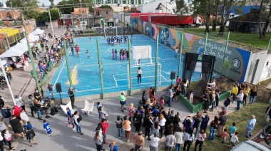 Avellaneda inauguró un nuevo espacio público en Villa Domínico
