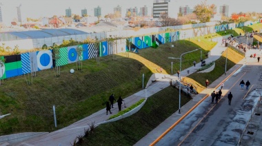 Jorge Ferraresi, Alejo Chornobroff y Magdalena Sierra inauguraron el Parque Lineal Municipal "Terrazas de Croatto"