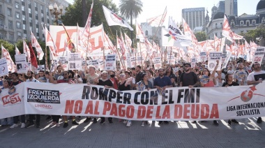 La izquierda desbordó la Plaza de Mayo contra el FMI