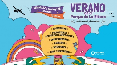 El Municipio de Quilmes invita a disfrutar del verano en el Parque de la Ribera