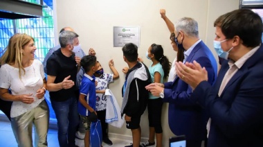 Los ministros Jorge Ferraresi y Juan Zabaleta inauguraron la Asociación de Fomento Barrio Azul