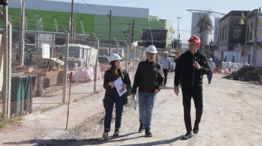 Procrear II: Scatolini recorrió obras en ejecución en Avellaneda