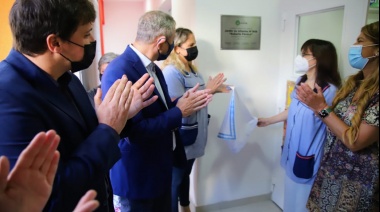 El ministro Ferraresi, Alejo Chornobroff y Magdalena Sierra inauguraron obras en el Jardín de Infantes N° 908 