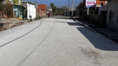 Avanza el programa de pavimentación del barrio 2 de abril