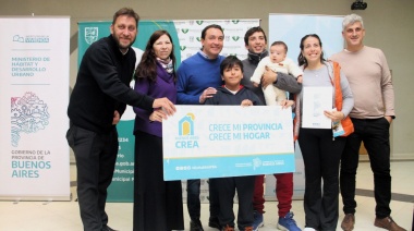 “Con el programa Buenos Aires CREA, muchas familias podrán ampliar o refaccionar sus viviendas”