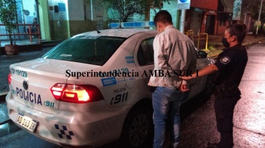 La Policía atrapó a un ladrón cuando intentaba robarle el celular a un joven en Avellaneda