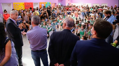 Ferraresi y Zabaleta encabezaron la inauguración de obras en jardines de infantes y maternales de Avellaneda