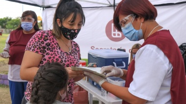 El Municipio de Lanús realizó un operativo de salud en la Plaza 25 de Mayo