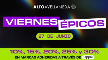 Vuelven los Viernes Épicos: descuentos imperdibles este 27 de junio en Alto Avellaneda