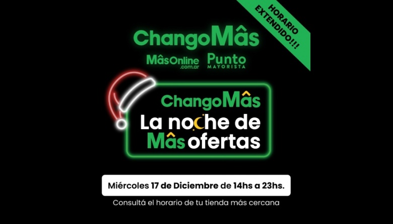 En estas Fiestas, ChangoMâs presenta "La Noche de Mâs Ofertas" de Navidad