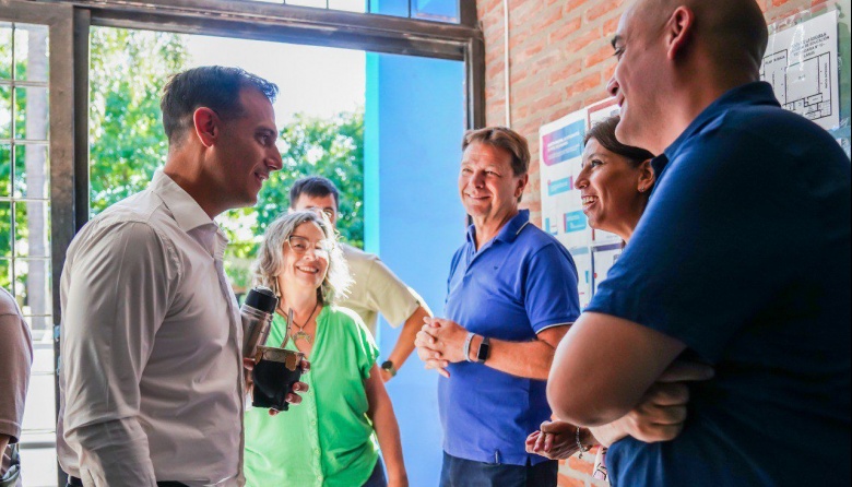 Julián Álvarez supervisó la puesta en valor de la Escuela Secundaria N°10 de Remedios de Escalada