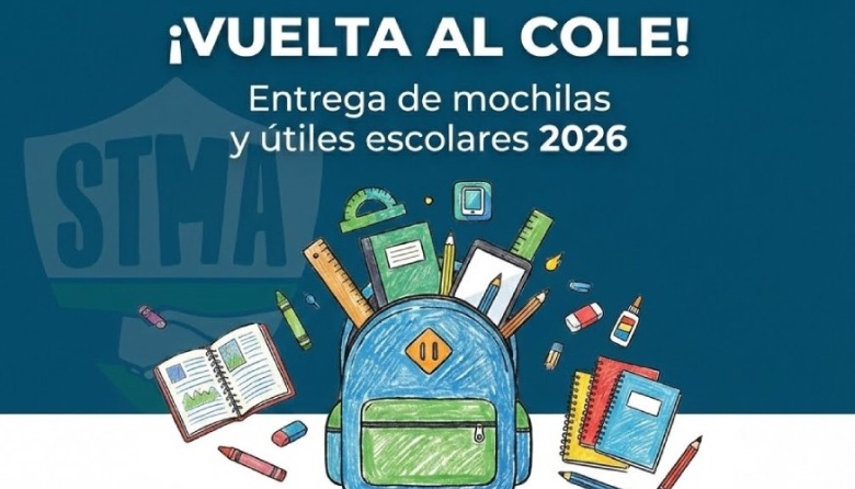 El STMA acompañará el inicio de clases 2026 con la entrega gratuita de útiles escolares