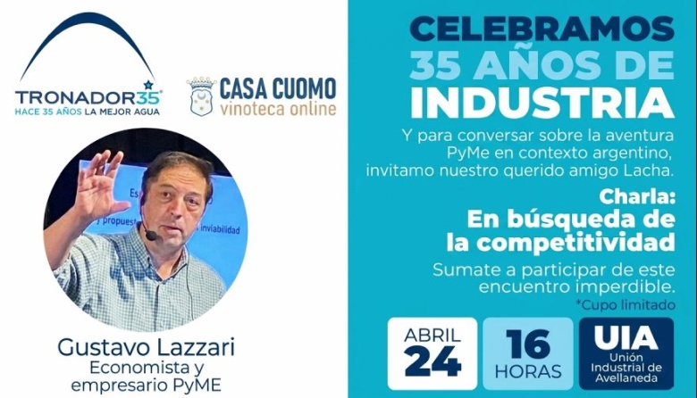 Agua Tronador celebra sus 35 años con una charla de Gustavo Lazzari en Avellaneda