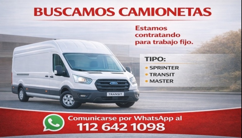 Empresa de logística busca choferes con camioneta en Avellaneda
