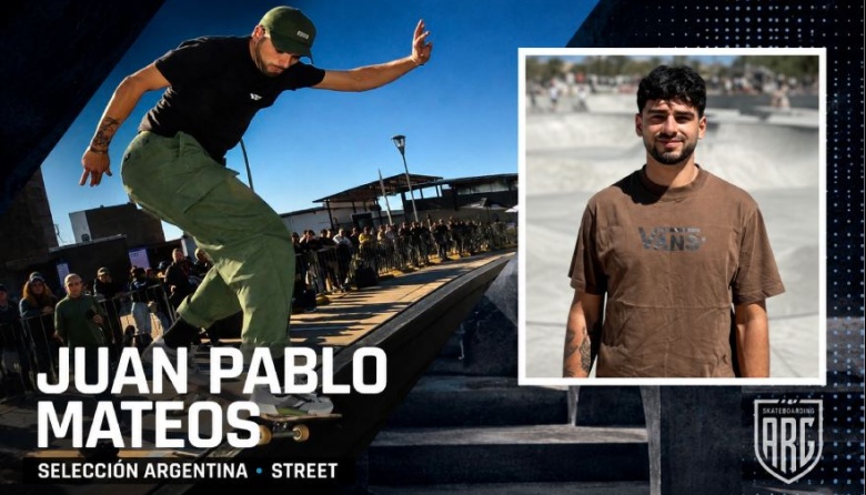 Juampi Mateos brilló en Roma y se metió entre los diez mejores skaters del mundo