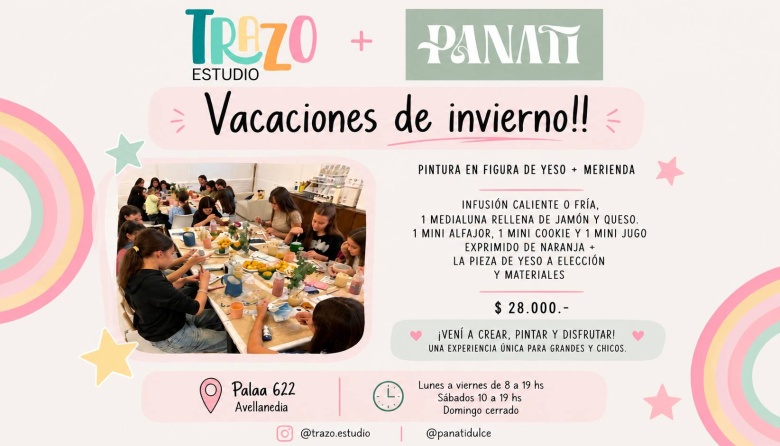 Panati Dulce y TrAzo Estudio lanzan una propuesta creativa con merienda en Avellaneda