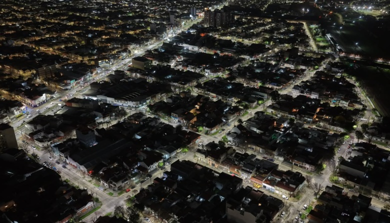 Lanús Gobierno concretó el recambio de 200 luminarias led en Gerli Oeste