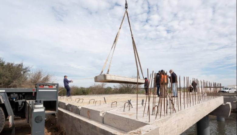 Avanza la construcción de la nueva subida y bajada de Ezpeleta en el Autopista Buenos Aires- La Plata