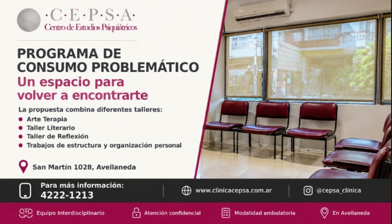 Un espacio de encuentro en Avellaneda para abordar el consumo problemático