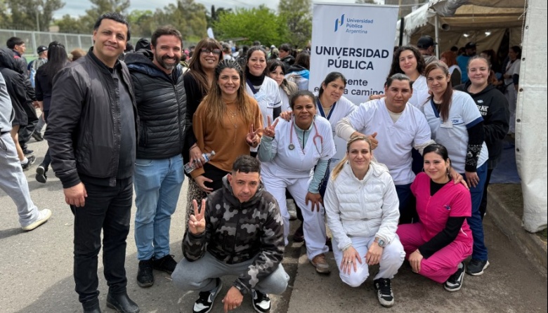 La UNDAV participó de la posta sanitaria de universidades públicas que acompañaron la peregrinación a Luján