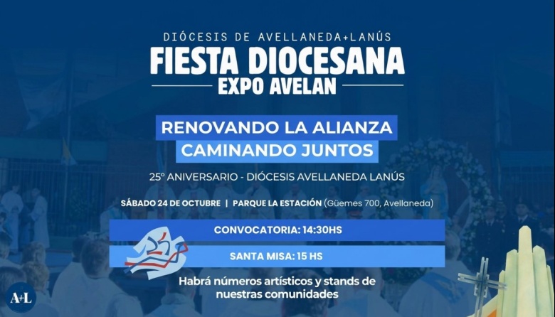 La Diócesis de Avellaneda-Lanús celebrará su Fiesta Diocesana en el Parque La Estación