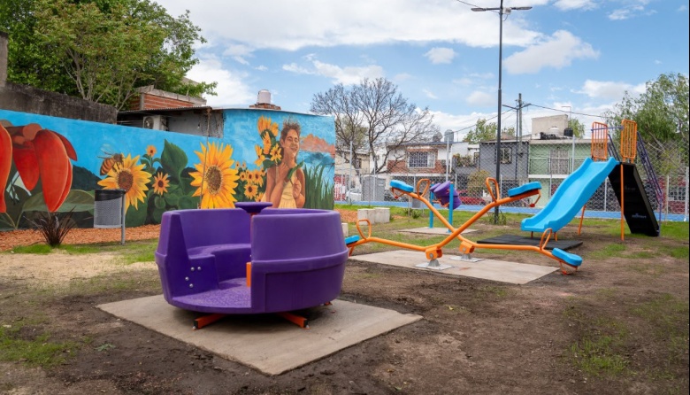 Lanús Gobierno inauguró un nuevo espacio recreativo en el Barrio Villa Talleres
