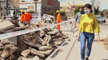 Mayra Mendoza supervisó el inicio de obras de infraestructura y seguridad
