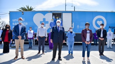 Mayra Mendoza, Ginés y Gollán presentaron el nuevo test rápido para detectar COVID-19 en 15´