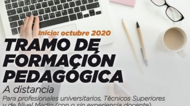 Abierta la inscripción al Tramo de Formación Pedagógica a distancia