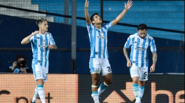 Racing goleó 6-1 a Godoy Cruz y volvió a sonreír tras el anuncio de Beccacece