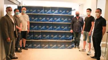 El Municipio recibió cajas navideñas de la cámara de supermercadistas chinos