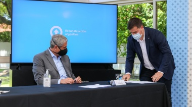 El intendente Chornobroff firmó un convenio con el Presidente Fernández para la construcción de 300 viviendas