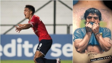 El impresionante tatuaje de Alan Velasco en homenaje a Diego Maradona