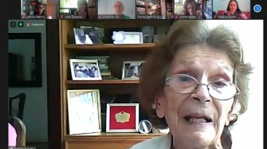 A los 84 años se recibió de Licenciada en Gestión Cultural en la UNDAV