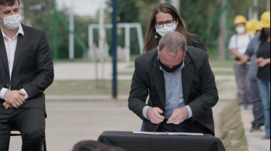 Sabbatella y Chornobroff firmaron acuerdos por obras en Avellaneda