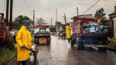 El Municipio realizó un operativo Integral de limpieza en el barrio la Sarita de Quilmes Oeste
