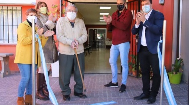 Alejo Chornobroff y Magdalena Sierra inauguraron obras en el Centro de Jubilados Unión de Domínico