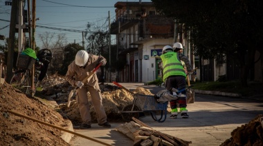 Avanzan las obras de refacción y puesta en valor del espacio público en Quilmes