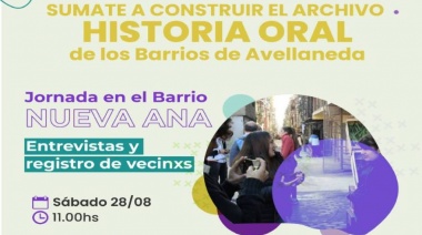 Jornada de Historia Oral en el Barrio Nueva Ana