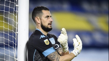 Arias, sobre su récord de vallas invictas en Racing: “Es lindo poder entrar en la historia del club”